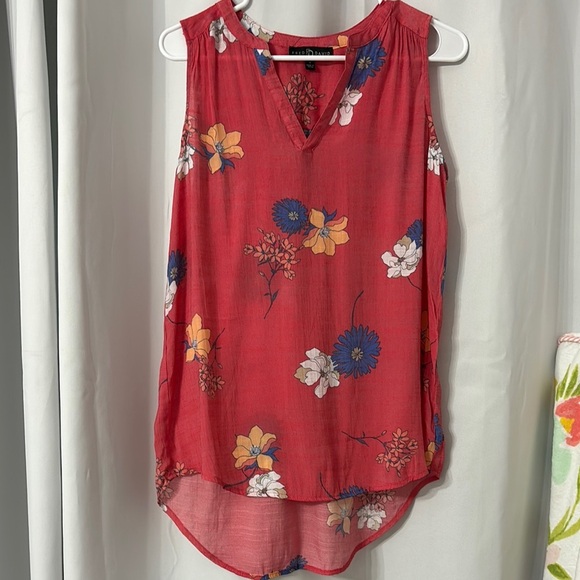 Fred David V-Neck Blouse with Floral Print - Picture 1 of 6